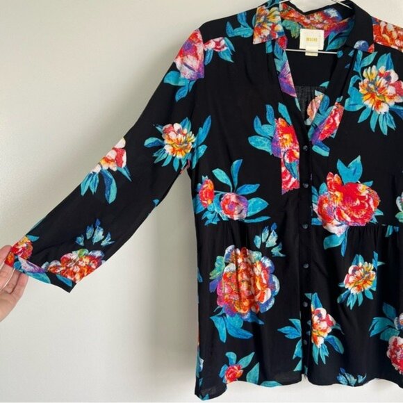 Maeve Woodland Walk Buttondown Blouse - M/L - Picture 3 of 8